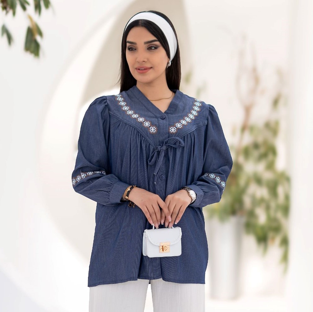 تونیک پاپیون گلدوزی